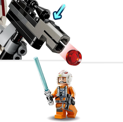 LEGO Star Wars Luke Skywalker X-Wing Mech, Collectible Building Toy for 6 Plus Year Old Boys, Girls & Kids, with a Character Minifigure for Fantasy Action-Adventures, Small Creative Gift Idea 75390