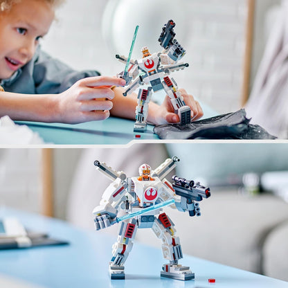 LEGO Star Wars Luke Skywalker X-Wing Mech, Collectible Building Toy for 6 Plus Year Old Boys, Girls & Kids, with a Character Minifigure for Fantasy Action-Adventures, Small Creative Gift Idea 75390
