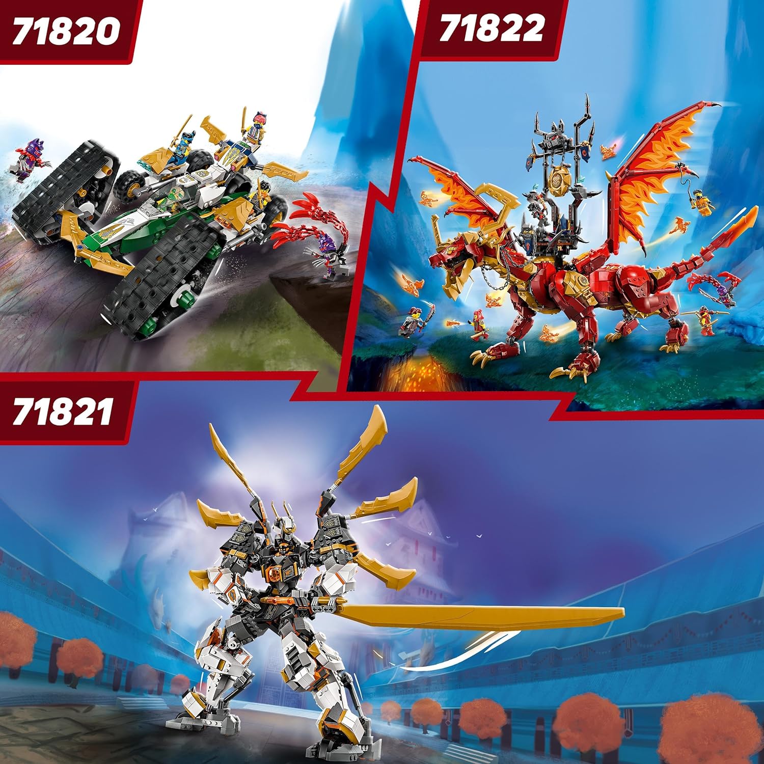 LEGO NINJAGO Zane’s Ice Motorcycle Toy for 7 Plus Year Old Boys & Girls, Dragons Rising Motorbike Set with a Zane Character Minifigure, Ninja Adventure Playset, Small Vehicle Gift for Kids 71816