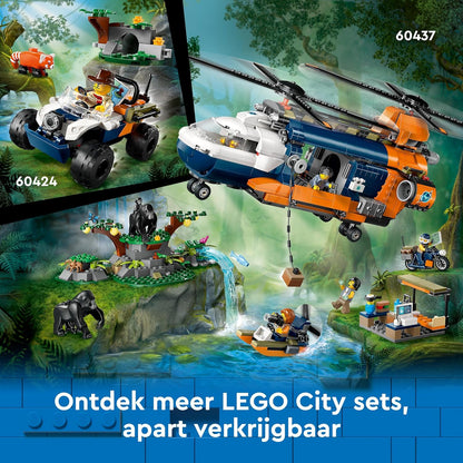 LEGO City Jungle Explorer Off-Road Truck Toy Building Set for 6 Plus Year Old Boys, Girls & Kids, Fun Birthday Gift Idea, Off-Road Vehicle with 3 Adventurer Minifigures and a Tiger Animal Figure 60426