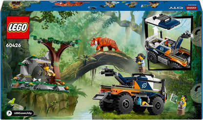 LEGO City Jungle Explorer Off-Road Truck Toy Building Set for 6 Plus Year Old Boys, Girls & Kids, Fun Birthday Gift Idea, Off-Road Vehicle with 3 Adventurer Minifigures and a Tiger Animal Figure 60426