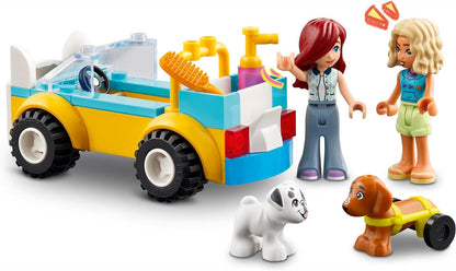 LEGO Friends Dog-Grooming Car Toy, Vehicle Playset, Animal and Nature Pretend Play Toy for 4 Plus Year Old Girls, Boys & Kids, 2 Mini-Doll Characters and 2 Dog Figures, Birthday Gift Idea 42635