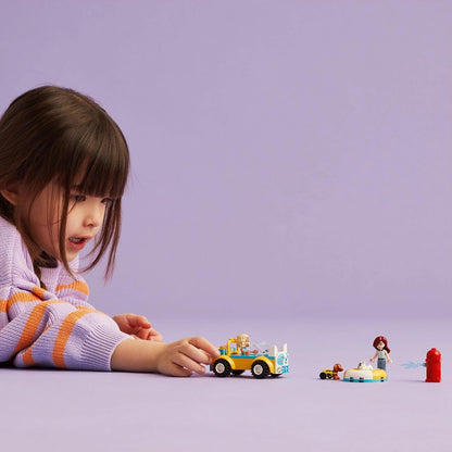 LEGO Friends Dog-Grooming Car Toy, Vehicle Playset, Animal and Nature Pretend Play Toy for 4 Plus Year Old Girls, Boys & Kids, 2 Mini-Doll Characters and 2 Dog Figures, Birthday Gift Idea 42635