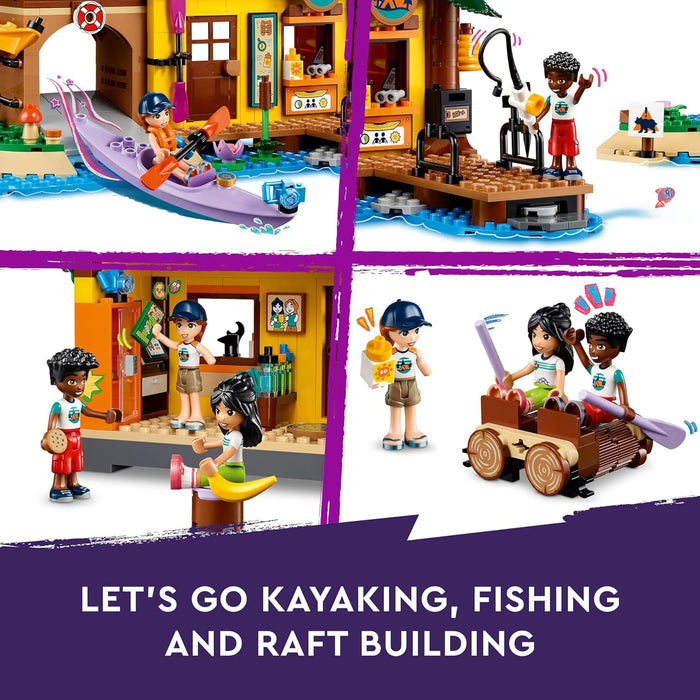 LEGO Friends Adventure Camp Water Sports Building Toy for Kids, Role-Play Gift Idea for 7 Plus Year Old Girls and Boys, with 3 Mini-Doll Characters and a Bear Figure, Educational Set 42626