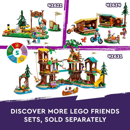 LEGO Friends Adventure Camp Water Sports Building Toy for Kids, Role-Play Gift Idea for 7 Plus Year Old Girls and Boys, with 3 Mini-Doll Characters and a Bear Figure, Educational Set 42626