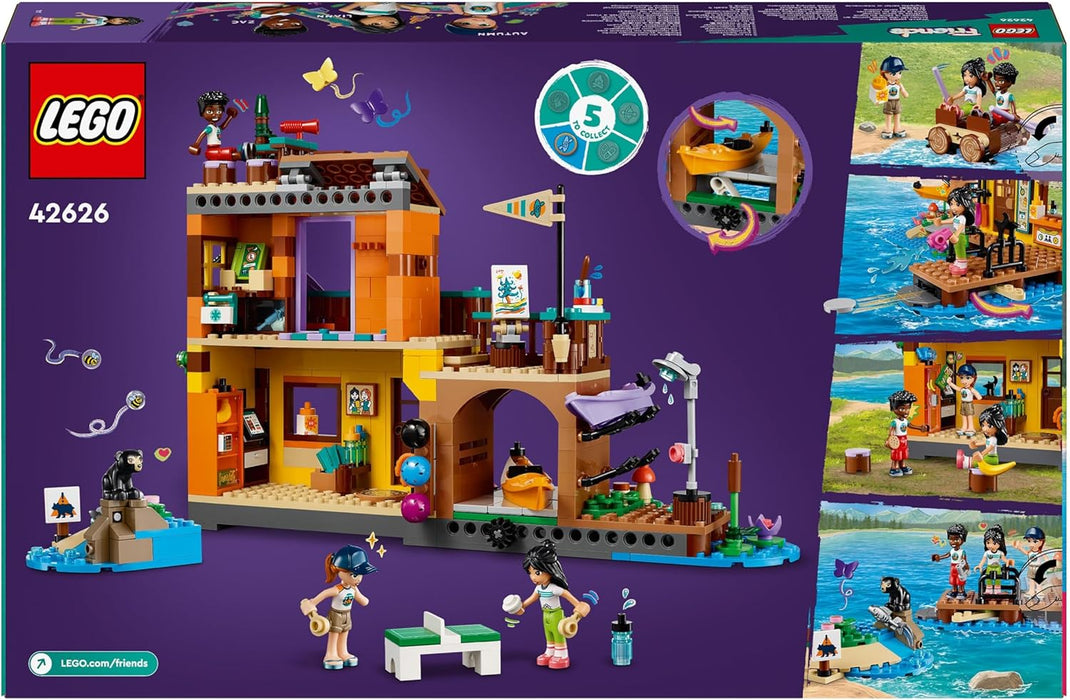 LEGO Friends Adventure Camp Water Sports Building Toy for Kids, Role-Play Gift Idea for 7 Plus Year Old Girls and Boys, with 3 Mini-Doll Characters and a Bear Figure, Educational Set 42626
