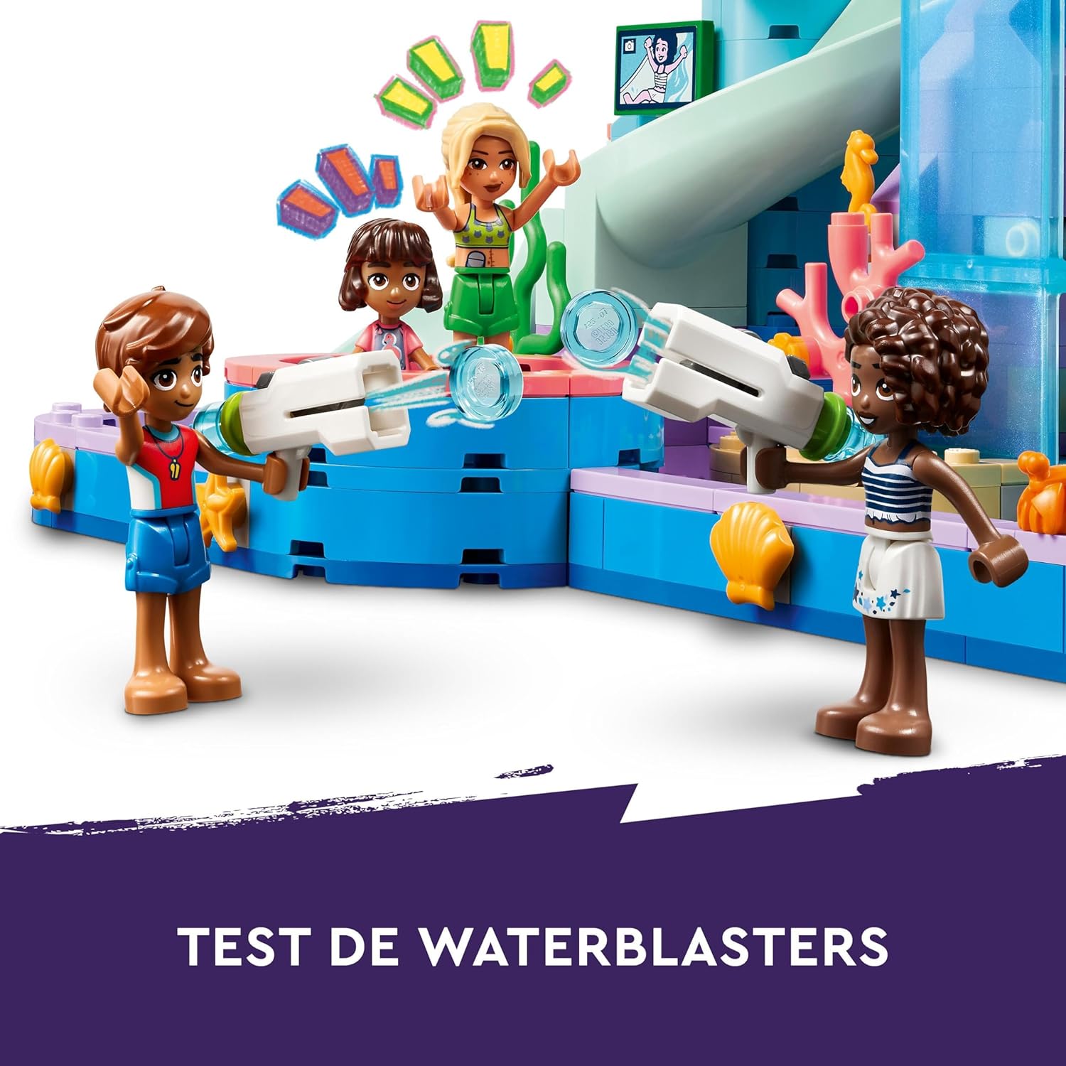 LEGO Friends Heartlake City Water Park Playset, Building Toy for 8 Plus Year Old Girls, Boys & Kids, Educational Set for Pretend Play, with 3 Mini-Dolls and a Micro-Doll, Imaginative Gift Idea 42630