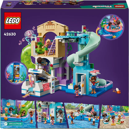 LEGO Friends Heartlake City Water Park Playset, Building Toy for 8 Plus Year Old Girls, Boys & Kids, Educational Set for Pretend Play, with 3 Mini-Dolls and a Micro-Doll, Imaginative Gift Idea 42630