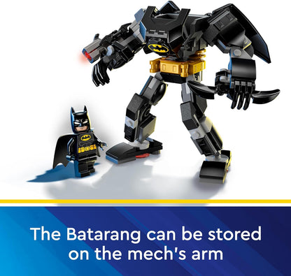 LEGO DC Batman Mech Armour Super-Hero Toy for Kids, Collectible Set with Robot Action Figure and Minifigure, Small Creative Gift for 6 Plus Year Old Boys, Girls 76270