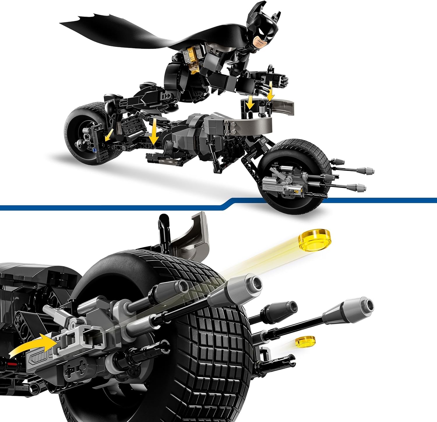LEGO DC Batman: Batman Construction Figure & the Bat-Pod Bike Set, Cool Super-Hero Toy for 12 Plus Year Old Kids, Boys & Girls, Action Playset with Motorbike Model, Birthday Gift Idea for Teens 76273