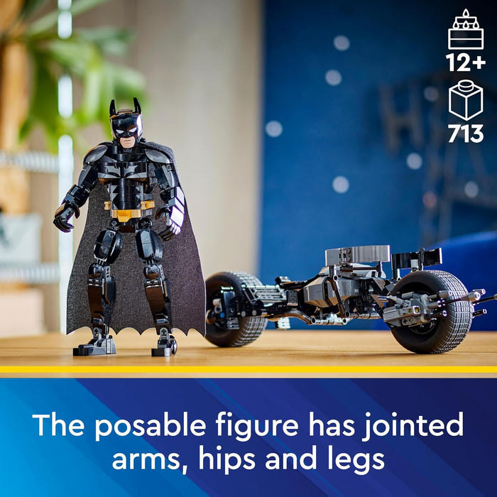 LEGO DC Batman: Batman Construction Figure & the Bat-Pod Bike Set, Cool Super-Hero Toy for 12 Plus Year Old Kids, Boys & Girls, Action Playset with Motorbike Model, Birthday Gift Idea for Teens 76273