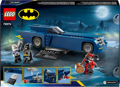 LEGO DC Batman with the Batmobile vs. Harley Quinn & Mr. Freeze, Car Toy, Super-Hero Vehicle Set, with 3 Minifigures, Birthday Gift for 8 Plus Year Old Boys and Girls 76274