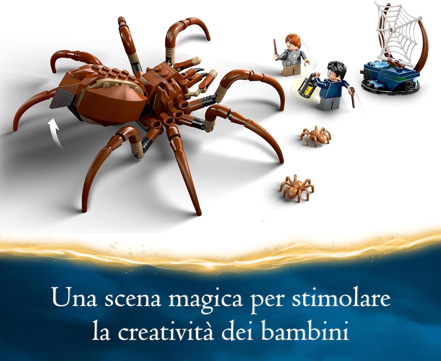 LEGO Harry Potter Aragog in the Forbidden Forest Set, Building Toy for Kids, with Spider Figure & Ron Weasley Character Minifigure, Wizarding World Gift for 7 Plus Year Old Boys, Girls and Fans 76434