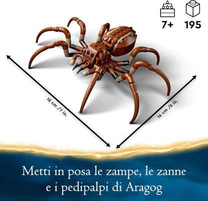 LEGO Harry Potter Aragog in the Forbidden Forest Set, Building Toy for Kids, with Spider Figure & Ron Weasley Character Minifigure, Wizarding World Gift for 7 Plus Year Old Boys, Girls and Fans 76434