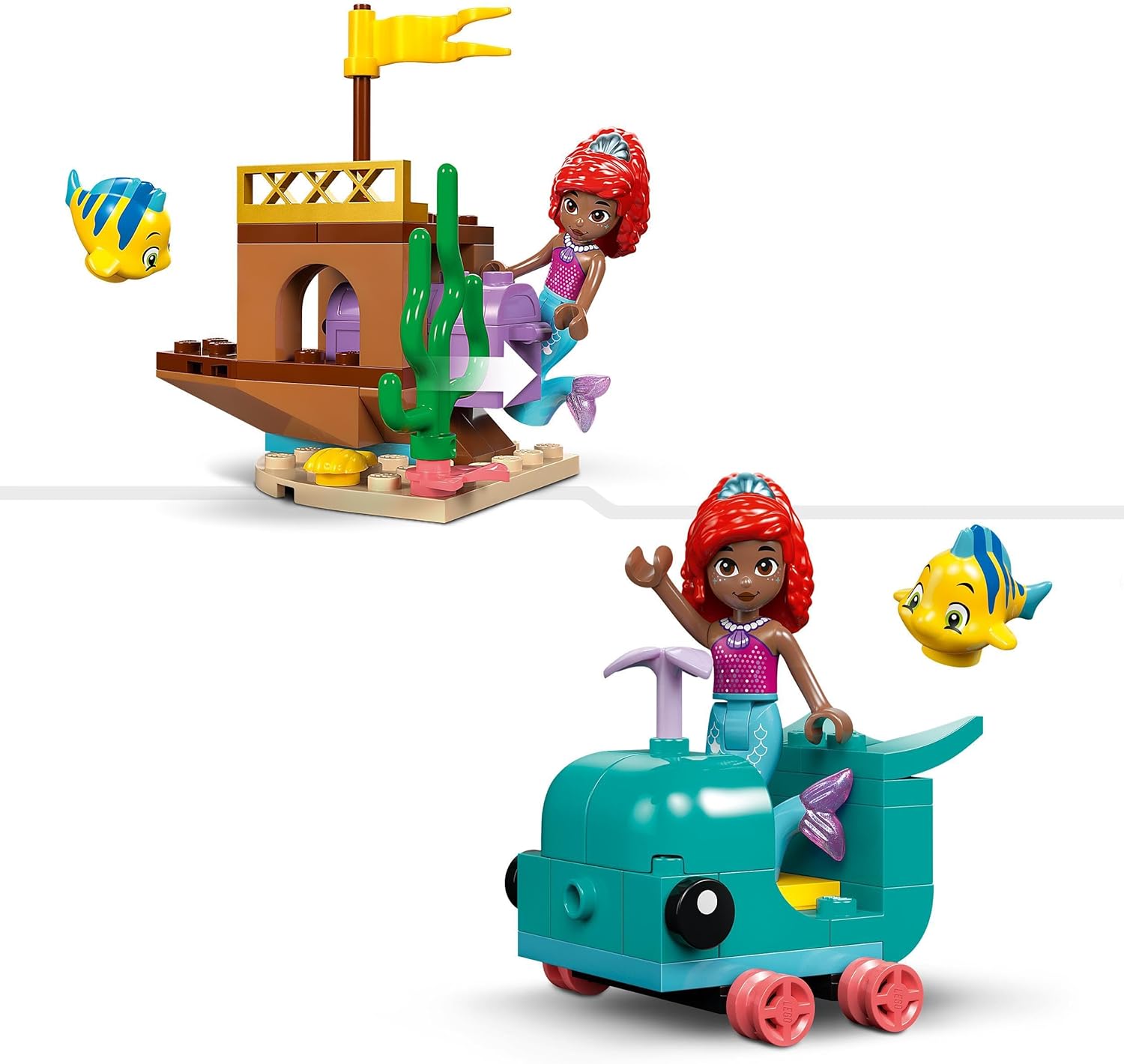LEGO ǀ Disney Princess Ariel’s Crystal Cavern Buildable Toy Playset for Kids, Little Mermaid Mini-Doll, Fish Figure and Treasure Chest, Gift Made for 4 Plus Year Old Girls & Boys 43254