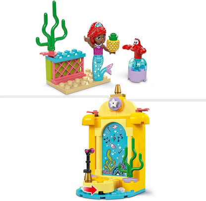 LEGO ǀ Disney Princess Ariel’s Music Stage, Buildable Toy for Kids, with a Mini-Doll Character and Sebastian Animal Figure, Fun Gift Idea for TV Show Fans, 4 Plus Year Old Girls and Boys 43235