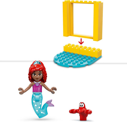 LEGO ǀ Disney Princess Ariel’s Music Stage, Buildable Toy for Kids, with a Mini-Doll Character and Sebastian Animal Figure, Fun Gift Idea for TV Show Fans, 4 Plus Year Old Girls and Boys 43235