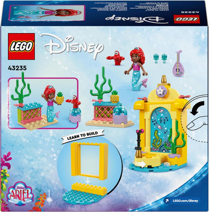 LEGO ǀ Disney Princess Ariel’s Music Stage, Buildable Toy for Kids, with a Mini-Doll Character and Sebastian Animal Figure, Fun Gift Idea for TV Show Fans, 4 Plus Year Old Girls and Boys 43235