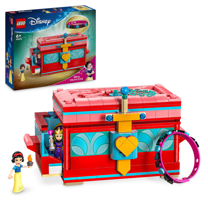 LEGO ǀ Disney Schneewittchens Schmuckkassette, Bauspielzeug für Kinder mit Schneewittchen, der bösen Königin und Armband, Geschenk für Mädchen und Jungen ab 6 Jahren 43276