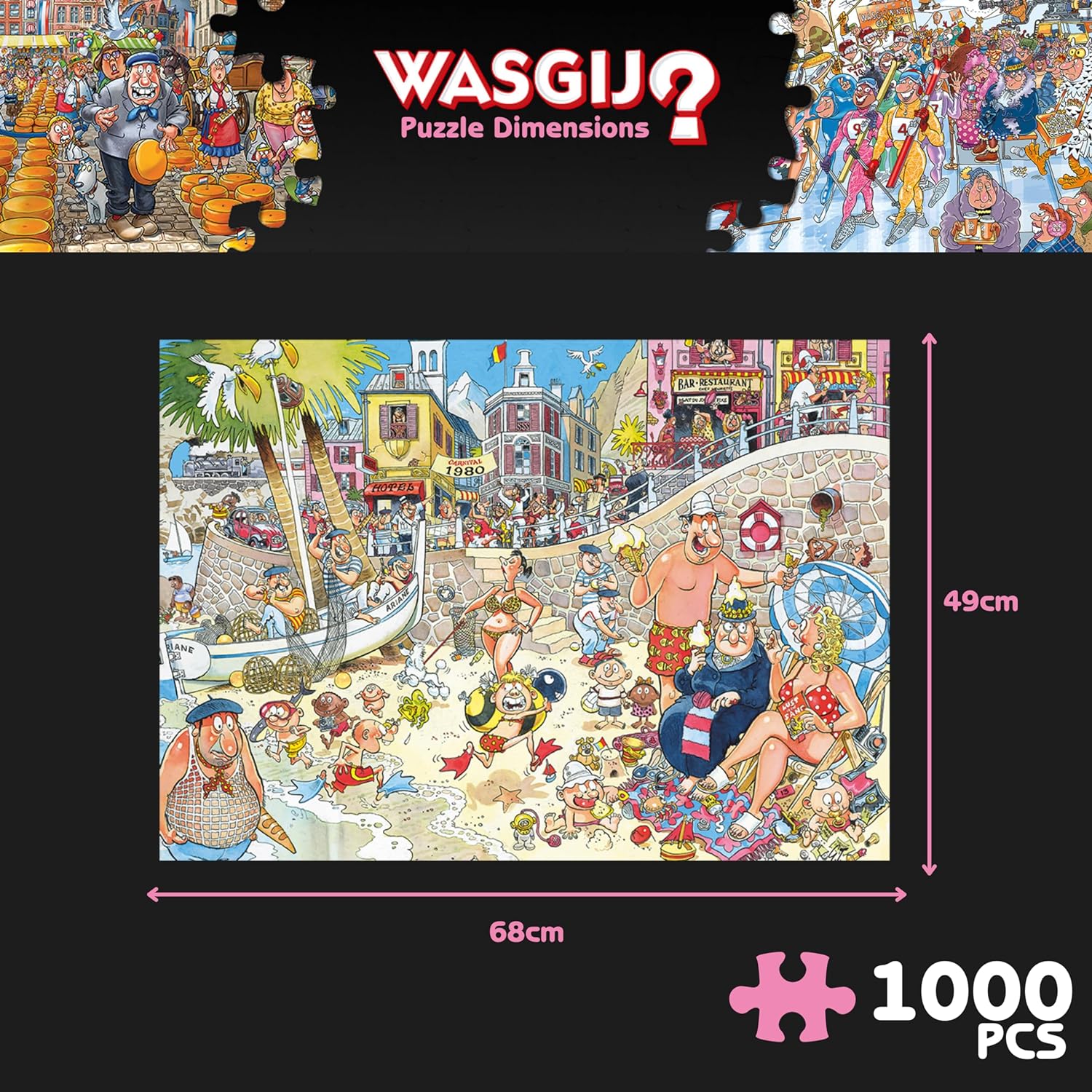 Wasgij - Retro Destiny 8 (1000 Pieces) (Jum01851)