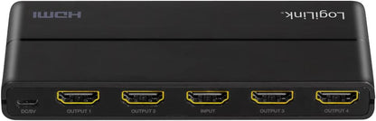 `LogiLink HDMI-Splitter 1x4-Port, 4K/60Hz, Downscal`