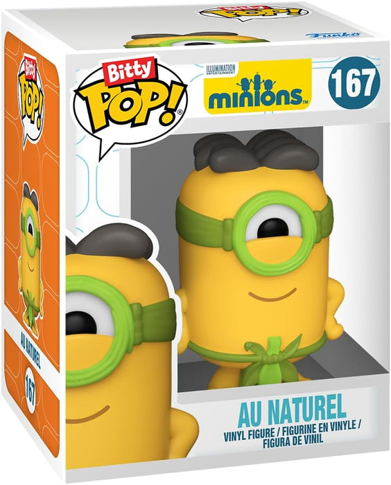 Funko Bitty Pop!: Minions Mini Collectible Toys 4-Pack - Eye, Matie, Cro-Minion, Au Naturel, & Mystery Chase Figure (Styles May Vary