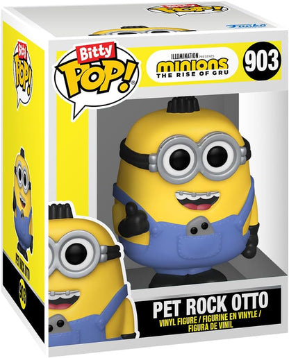 Funko Bitty POP! Minions and A Surprise Mystery Mini Figure - 0.9 Inch (2.2 Cm) - Minions 2 Collectable - Stackable Display Shelf Included - Gift Idea - Party Bags Stocking - Cake Topper