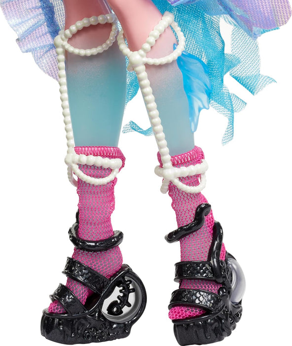 Monster High Lagoona Blue Doll with Glam Monster Fest Outfit and Festival Themed Accessories like Snacks, Band Poster, Statement Bag and More