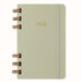Moleskine Weekly & Monthly Planner, Spiral 12-Month 2025, Hard Cover and Elastic Closure, Crush Kiwi Color, Large Format 15x21 cm