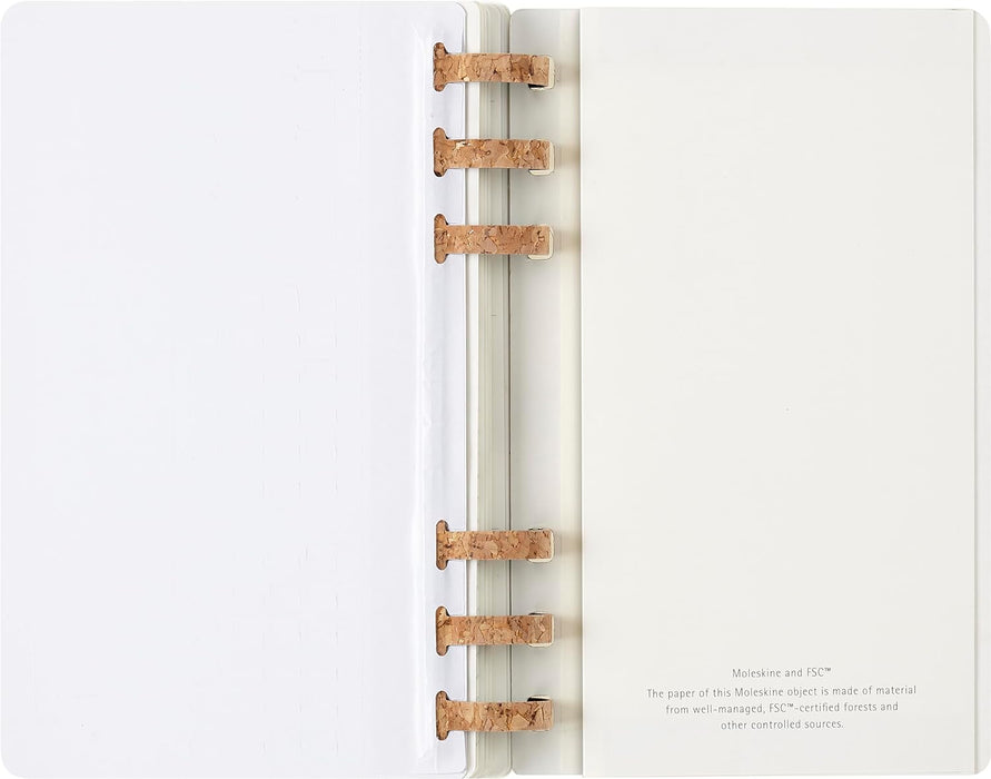 Moleskine Weekly & Monthly Planner, Spiral 12-Month 2025, SoftCover and ElasticClosure, BlackColor, LargeFormat 15x21 cm