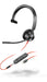 Headphone With Microphone Poly Blackwire 3315 Black