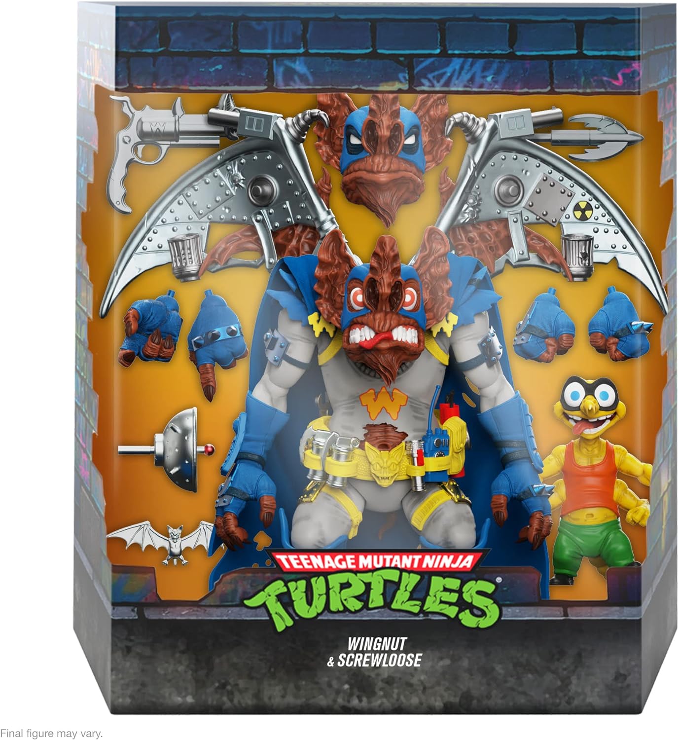 Super7 Teenage Mutant Ninja Turtles Wingnut and Screwloose - ULTIMATES! 7 in Action Figure