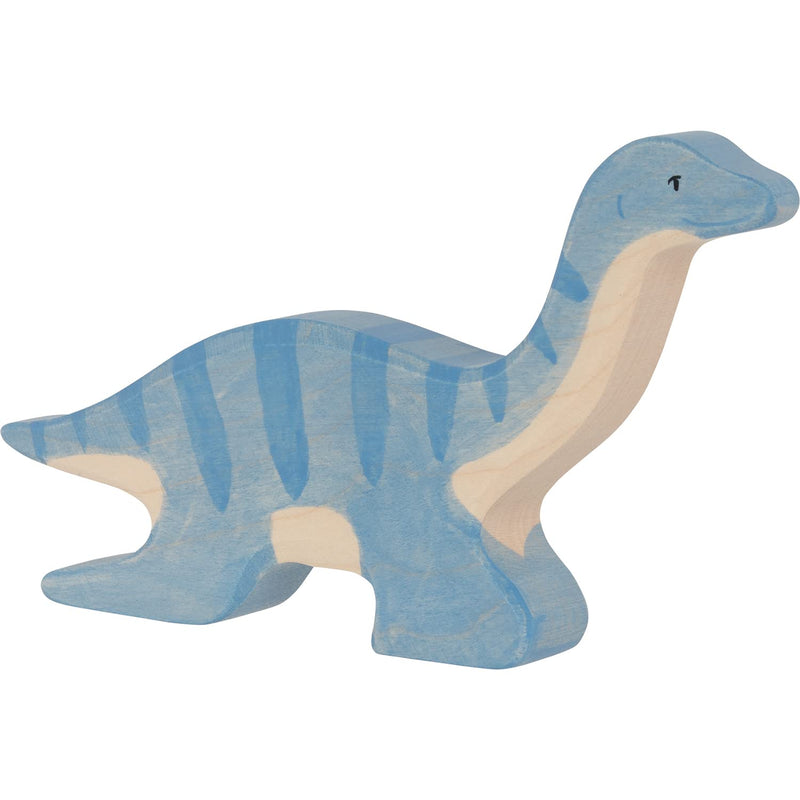 Holztiger - 80609 – Plesiosaurus, dinosaur, wood, blue, approx. 20 cm