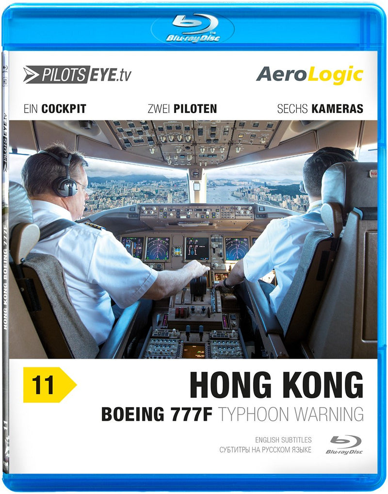 PilotsEYE.tv | HONG KONG |:| Disc® |:| AeroLogic FlightDeck | Boeing 777F (Cargo) | Typhoon warning | Bonus: Best of KaiTak