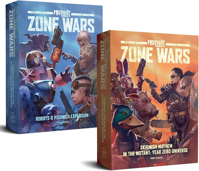 Free League: Mutant Year Zero: Zone Wars - Robots & Psionics Expansion - Boxed Miniatures Wargame, 2 New Factions, Tabletop RPG Skirmish Mayhem