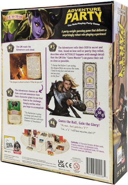 Adventure Party: The Role Playing Party by Smirk & Dagger, Party Board Game, for 3 to 8 Players and Ages 14+