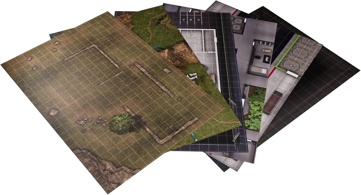 Modiphius Entertainment: WOIN Starter Box Set - What's Old is New Roleplaying System, Tabletop RPG, All-in-One Kit Includes Booklets, Maps & Dice