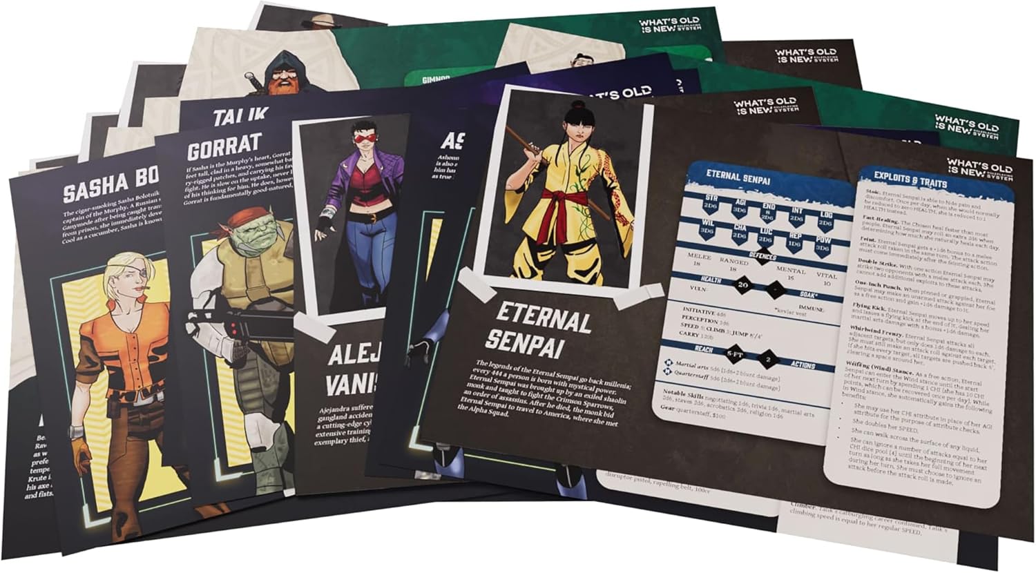 Modiphius Entertainment: WOIN Starter Box Set - What's Old is New Roleplaying System, Tabletop RPG, All-in-One Kit Includes Booklets, Maps & Dice