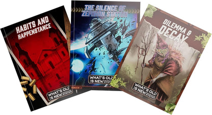 Modiphius Entertainment: WOIN Starter Box Set - What's Old is New Roleplaying System, Tabletop RPG, All-in-One Kit Includes Booklets, Maps & Dice