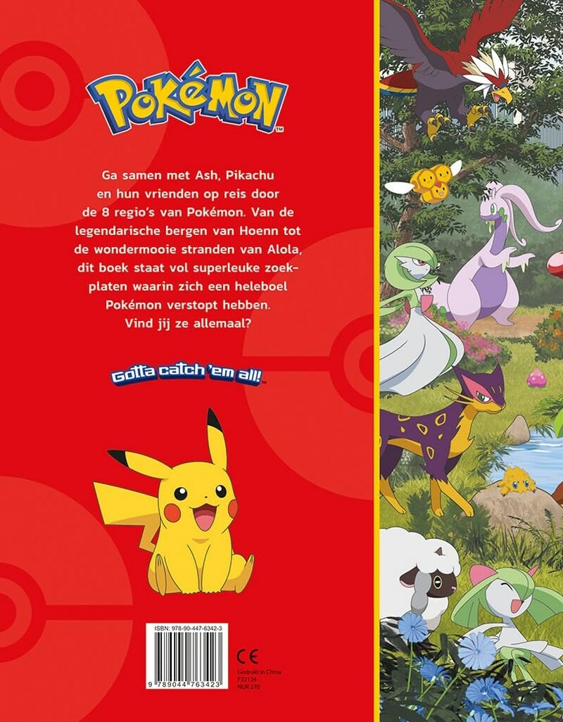 Pokémon kijk- en zoekboek: Kan jij Pikachu en alle andere Pokémon vinden?