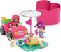 MEGA WONDER BUILDERS MEGA Barbie Color Reveal Building Toys, Convertible Road Trip with 2 Barbie Micro-Dolls, Accessories, 2 Pets, Color Change and 10 Surprises, HKF90