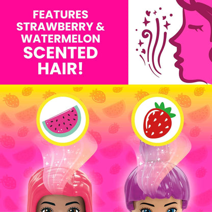 MEGA WONDER BUILDERS MEGA Barbie Color Reveal Building Toys, Convertible Road Trip with 2 Barbie Micro-Dolls, Accessories, 2 Pets, Color Change and 10 Surprises, HKF90