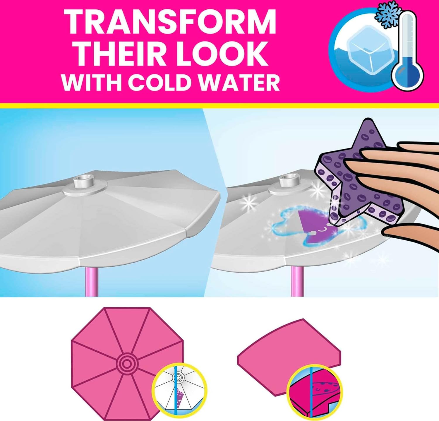 MEGA WONDER BUILDERS MEGA Barbie Color Reveal Building Toys, Convertible Road Trip with 2 Barbie Micro-Dolls, Accessories, 2 Pets, Color Change and 10 Surprises, HKF90