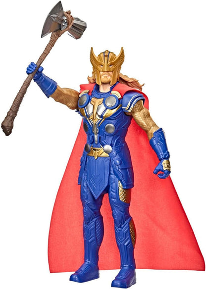 Marvel Studios’ Thor: Love and Thunder Stormbreaker Strike Thor Toy, 12-Inch-Scale Electronic Action Figure, Toys for Kids Ages 4 and Up