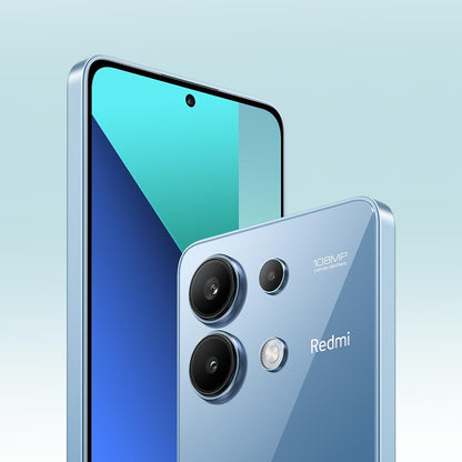 Xiaomi Redmi Note 13 Ice Blue - Smartphone 6+128GB, Snapdragon 685, 6nm process, 108MP triple camera, 120Hz FHD+ AMOLED, 33W fast charging, dust and water protection (UK Version + 2 Years Warranty) Note 13 4G 6+128GB Blue