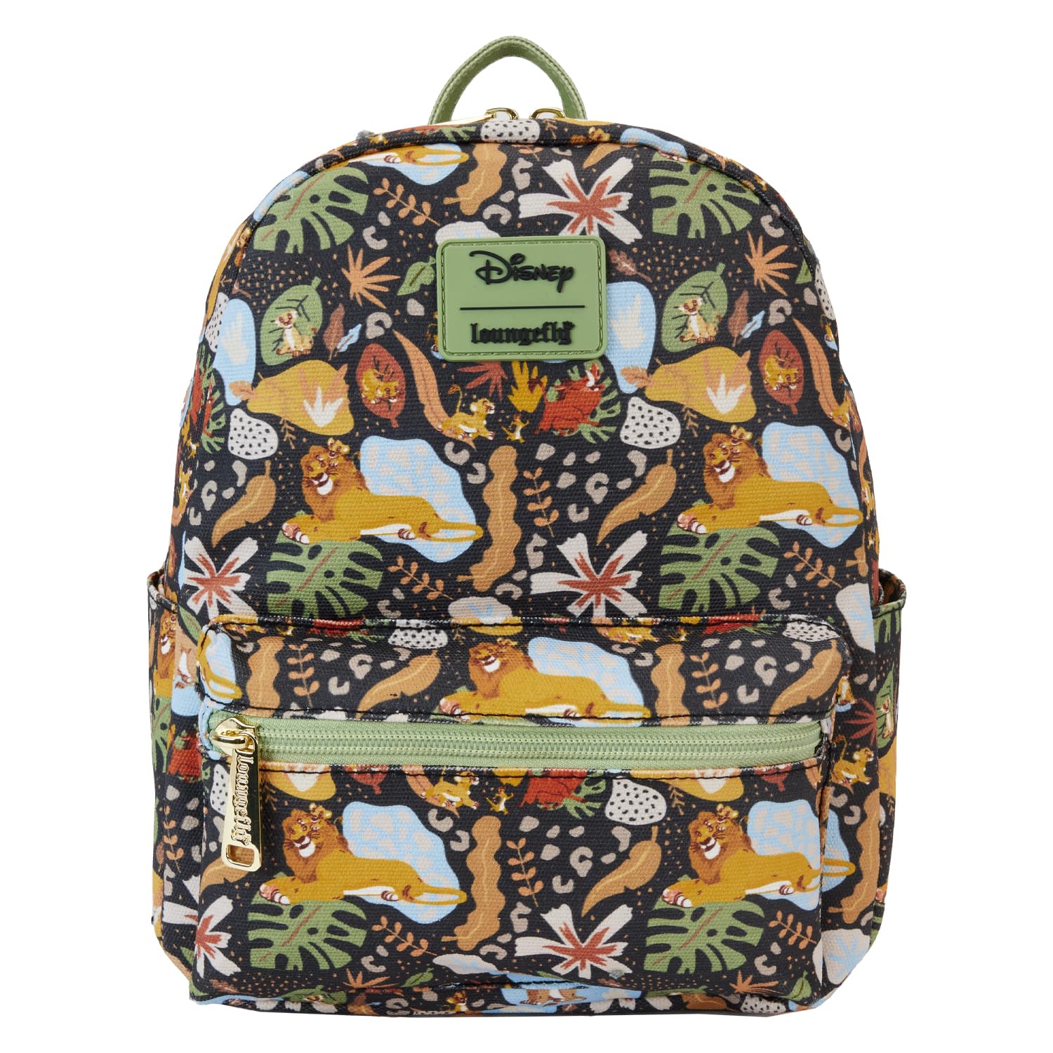 Loungefly The Lion King 30th Anniversary Silhouette AOP Canvas Square Kids Mini Backpack Multi