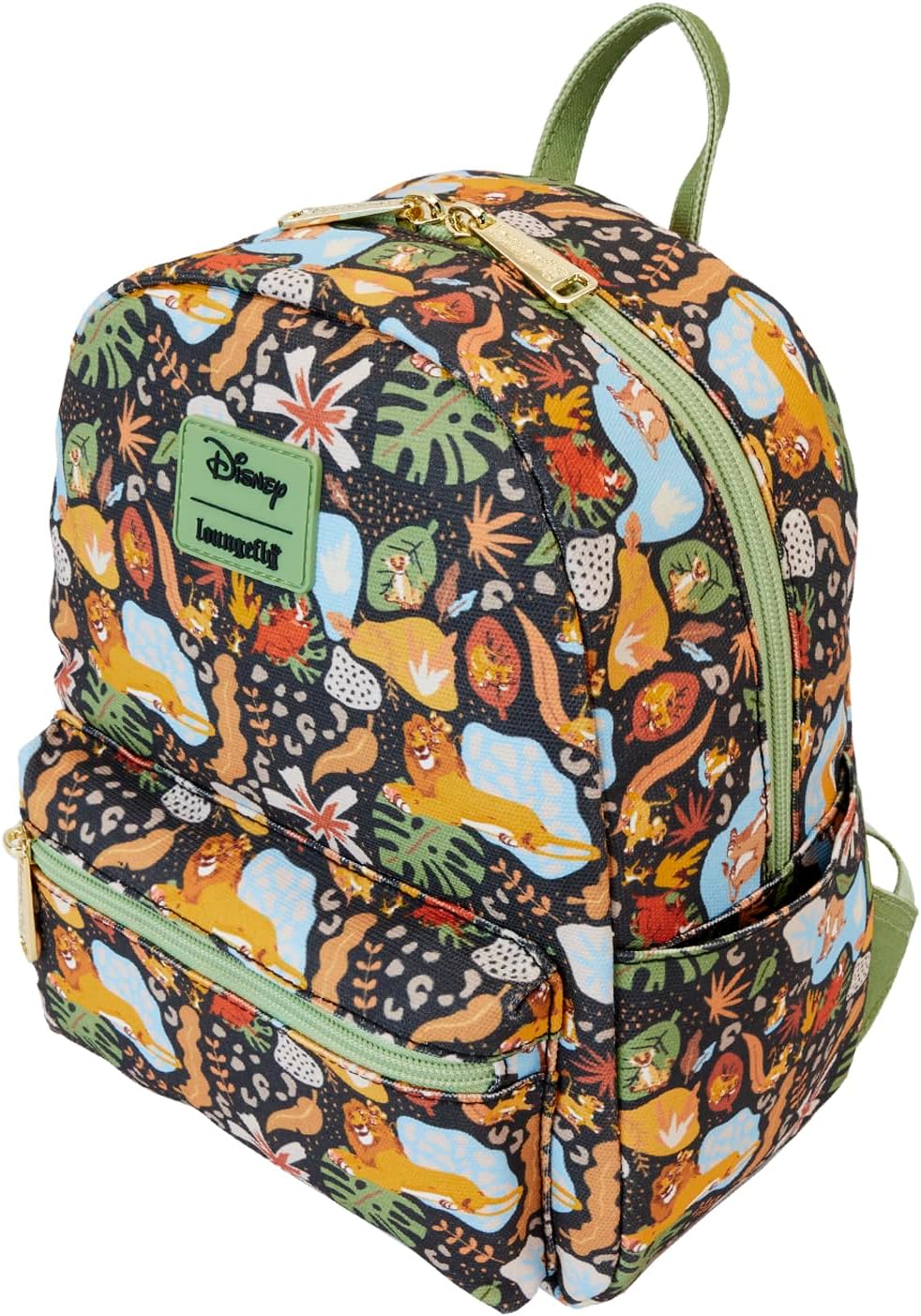 Loungefly The Lion King 30th Anniversary Silhouette AOP Canvas Square Kids Mini Backpack Multi