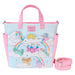Loungefly Hasbro My Little Pony Sky Scene Kids Convertible Backpack and Tote Bag Multi