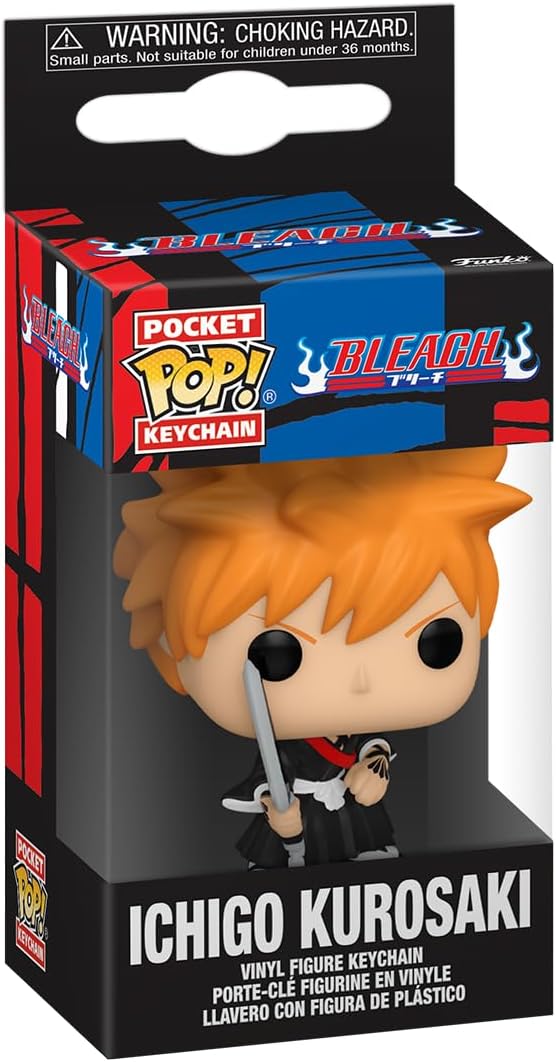 Funko POP! Keychain: BLEACH - Ichigo Kurosaki - Bleach - Collectable Vinyl Mini Figure Novelty Keyring - Stocking Filler - Gift Idea - Official Merchandise - Anime Fans - Minifigure