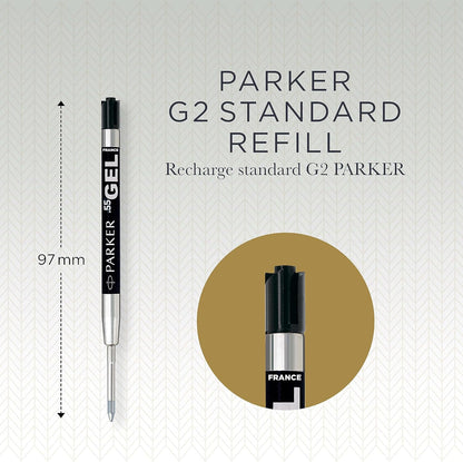 Parker Gel Refill | Fine Tip (0.5mm) | Black QUINK Ink | 1 Count